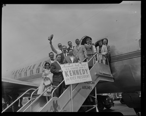 JFK supporters bring sign to Chicago convention endorsing Kennedy