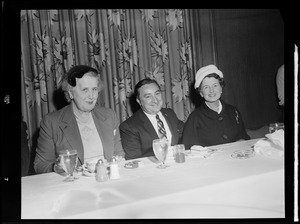 Rose Kennedy, Sen. John E. Powers & Mrs. Marie Greene, prominent woman democratic leader