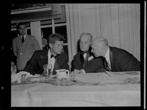 JFK with Nat. Democratic Chairman Paul Porter and State Dem. Chairman Pat Lynch