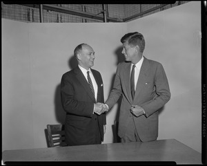 JFK with Jackson Holtz, prior to feud between Kennedy and Furcolo