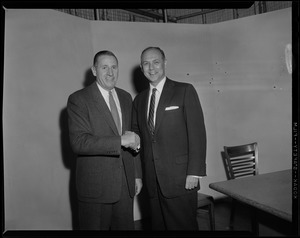 Gov. Furcolo & Jackson Holtz, prior to feud between Kennedy and Furcolo