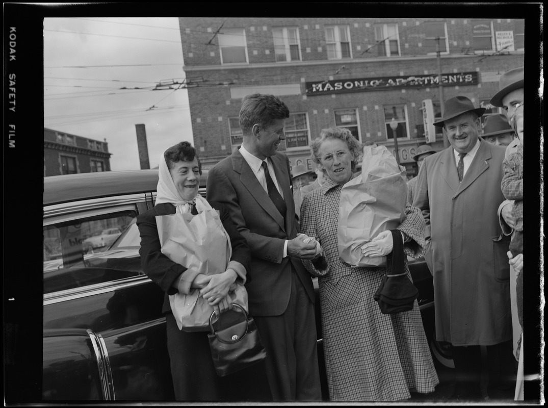 JFK campaigning in Somerville