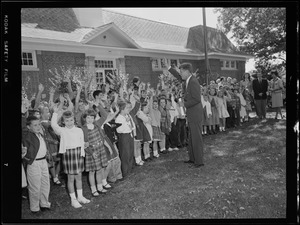 JFK visits schools during Senate campaign vs. Lodge