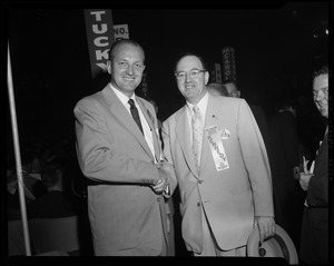 Kennedy supporters on the floor at the Democratic convention in Chicago