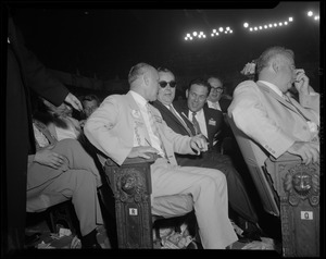 Kennedy supporters on the floor at the Democratic convention in Chicago