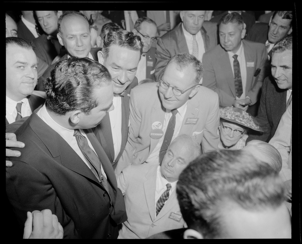 Kennedy supporters on the convention floor - Digital Commonwealth