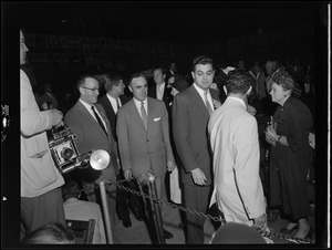 State Democratic Convention, Abe Ribicoff of Conn. was keynote speaker