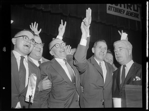 State Democratic Convention, Abe Ribicoff of Conn. was keynote speaker
