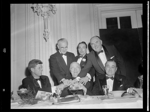 Harry Truman with JFK, Gov. Dever & Boston pols