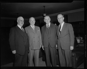 Curley & Truman at Gov. Furcolo's breakfast at the University Club for Harry Truman