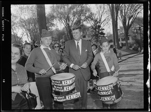 JFK marches in parade during Senate campaign