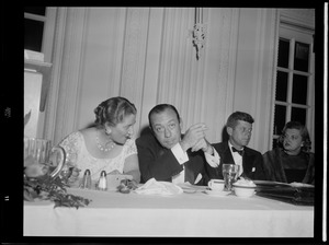 JFK at dinner during campaign