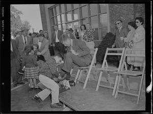 JFK gets a shoeshine during Senate campaign