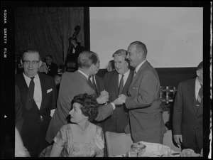LBJ & Tip O'Neill at Truman jubilee birthday party