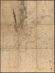 Topographical Sheets of Massachusetts, of Swift River and Ware River Watersheds, with Quabbin Reservoir area colorized in, and annotated with about 54 Photo Nos. for Ware River Real Estate, undated (ca.1940)