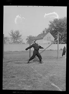 Throwing a discus