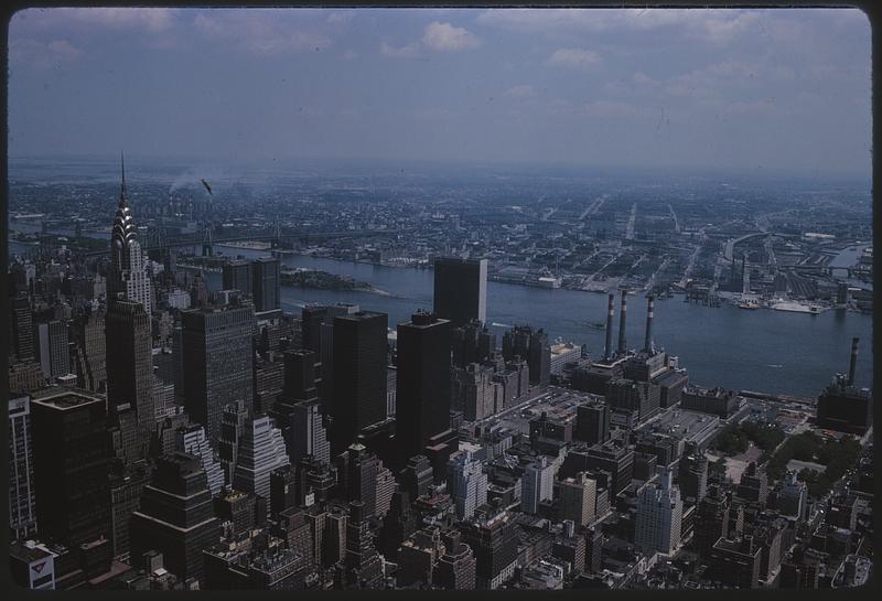 Elevated view of New York City