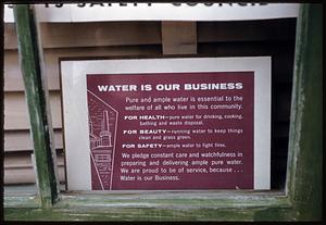Water sign, window, Nantucket