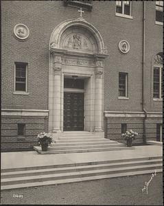 St. Joseph's Academy, Brighton, Mass., (E. T. P. Graham, arch.) entrance, detail