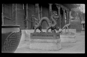 Statue of Dragon, representing the Emperor, at the Summer Palace, Peking
