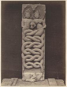 Naga and Naga Kanya (snake god and goddess), from the Gond Country on the Nerbudda