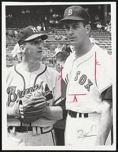 Warren Spahn & Don Schwall, Red Sox pitcher