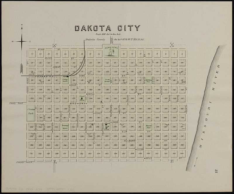 Dakota City ; Jackson, Dakota County ; Emerson, Dixon & Dakota County ; Hubbard, Dakota County ; Covington, Dakota County ; Homer, Dakota County