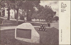D.A.R. Memorial boulder, Methuen, Mass.
