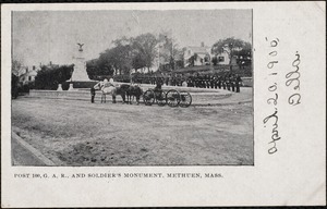 Post 100, G. A. R., and Soldier's Monument, Methuen, Mass.
