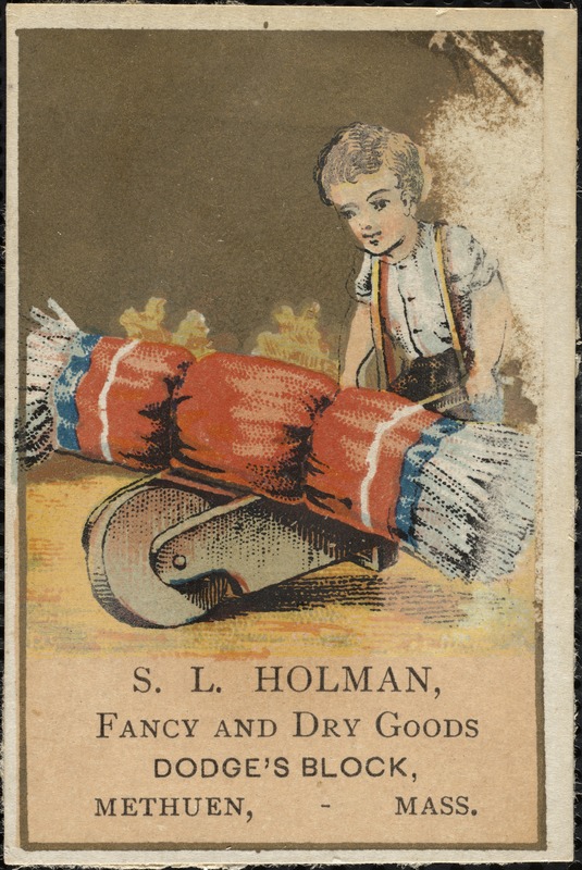 S. L. Holman, fancy and dry goods, Dodge's Block, Methuen, Mass.