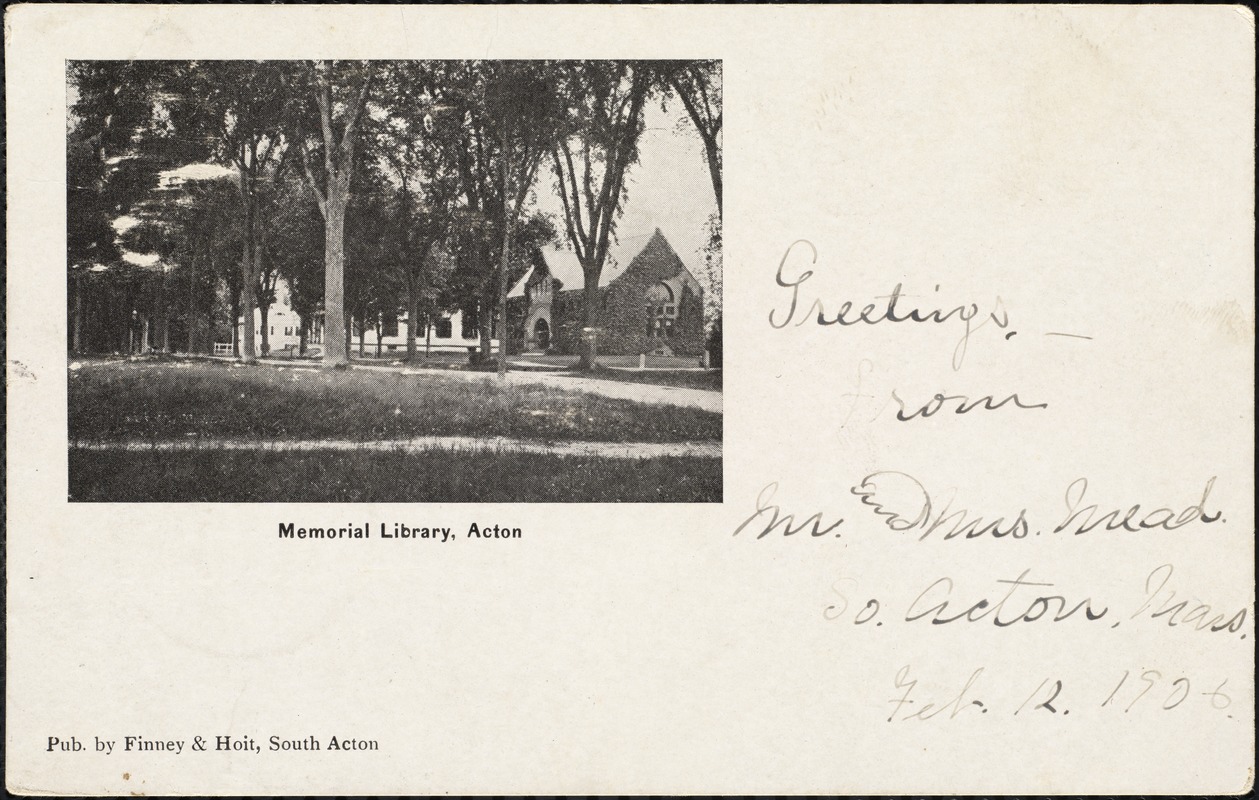 Memorial Library, Acton