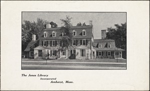 The Jones Library, Incorporated, Amherst, Mass. Program for Founder's Day, September 16, 1931, at 8 p.m.