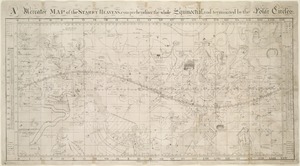 A Mercator map of the starry heavens, comprehending the whole equinoctial, and terminated by the polar circles