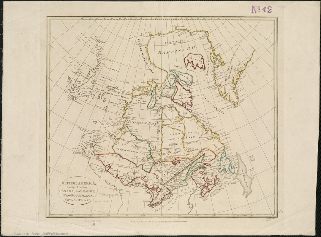 British America, comprehending Canada, Labrador, New-Foundland, Nova Scotia &c