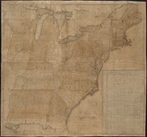 Map of the United States exhibiting the post-roads, the situations, connections & distances of the post-offices, stage roads, counties, ports of entry and delivery for foreign vessels, and the principal rivers