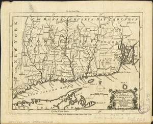 A map of the colonies of Connecticut and Rhode Island, divided into counties & townships, from the best authorities
