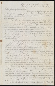 Letter to Jasper Beament on behalf of the American Anti Slavery Society