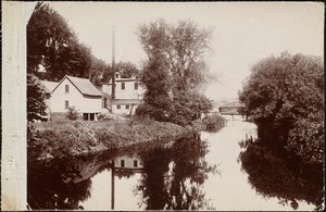 Holbrook Mills (Frank H Rice Mill) on the Nashua River below Cowee's