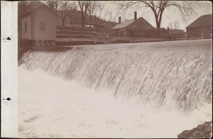 Nashua River flowing over the dam at Cowee's at Central Village