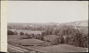 View from railroad, Oakdale in distance