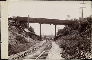 This is the Scar Bridge over the Mass Central Railroad before the reservoir where it was redirected at the Clinton Dam.