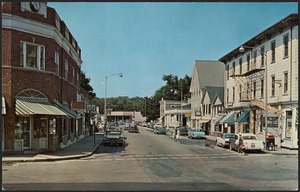 Views of Hingham's shopping district from South Street, Hingham, Mass.