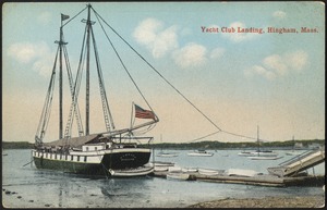 Yacht club landing, Hingham, Mass.