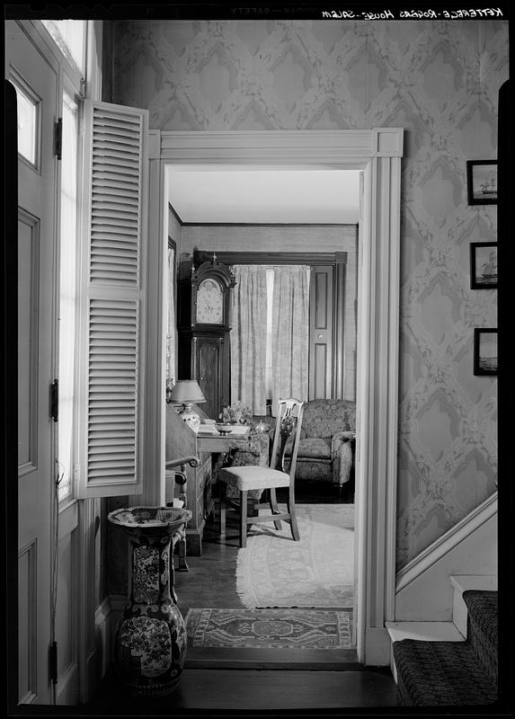 Kitterege-Rogers House, Salem: through a doorway