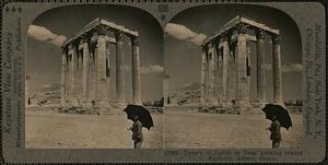 Temple of Jupiter or Zeus, looking toward Acropolis, Athens, Greece