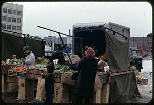 Produce stand, North Market, Boston