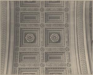 Boston Public Library, panels of ceiling in Bates Hall