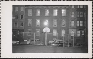 Park basketball court across street from North End Union, Parmenter Street, Boston