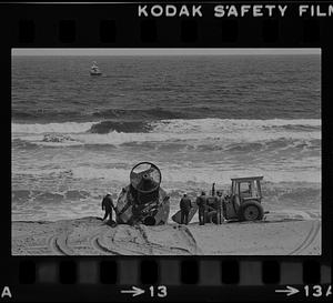 Ocean buoy 24YI aground Salisbury Beach