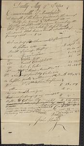 Accounts of Guardians of the Dudley Indians 1801